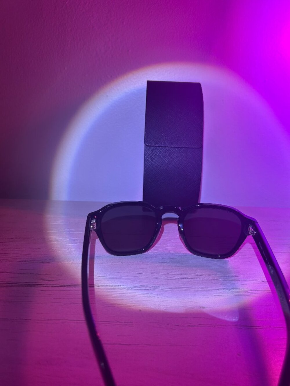 Prada SPR A16 Black Polarized Sunglasses with case